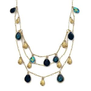 Anthropologie Colorful Charm Layered Necklace